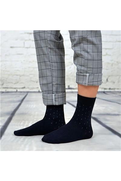 5li Kutulu Desenli Erkek Çorap Pamuklu