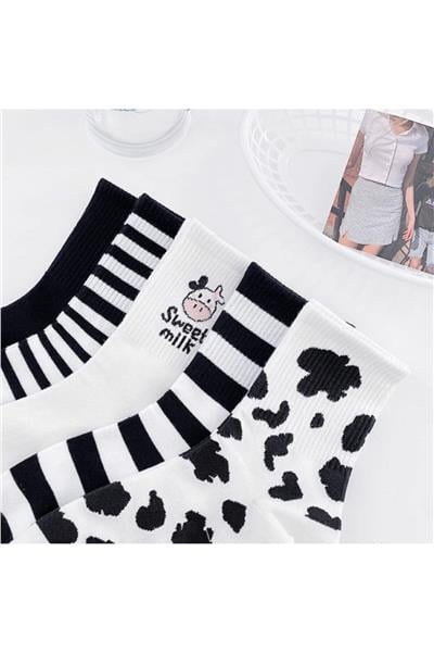 Bgk 5li Unisex Renkli Kolej Çorap