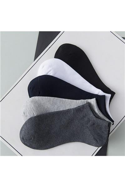 Unisex 5 Li Basic Patik Çorap