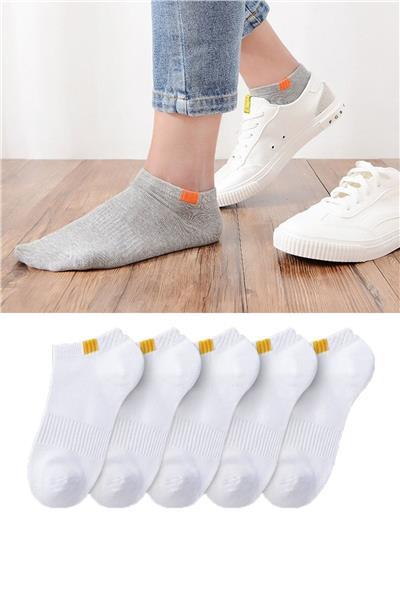 Unisex 5li Spor Patik Çorap Yıkanmış