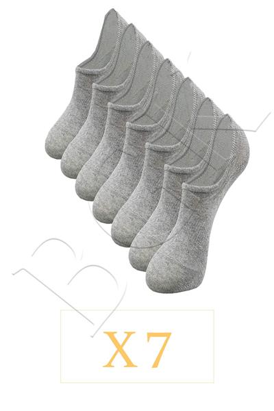 Unisex 7li Görünmez Spor Ayakkabı Çorabı