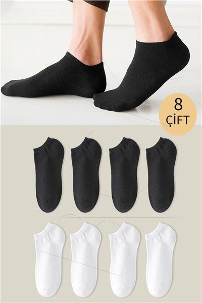 Unisex Basic Patik Çorap 8 Çift