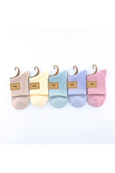 Unisex Düz Renkli Çorap 5li Extra Rahat