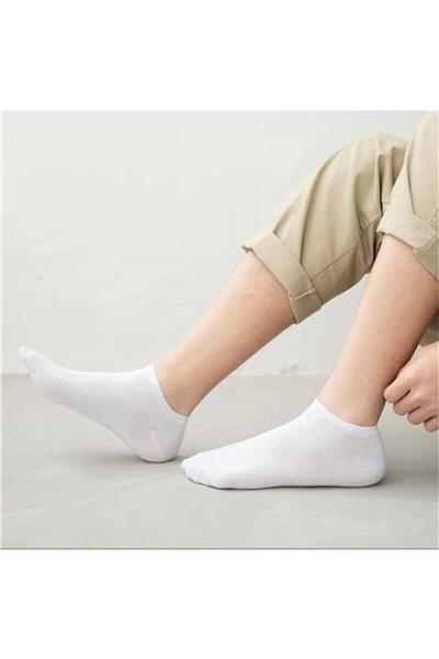 Unisex Yazlık Patik Çorap 5 li Extra Rahat Beyaz