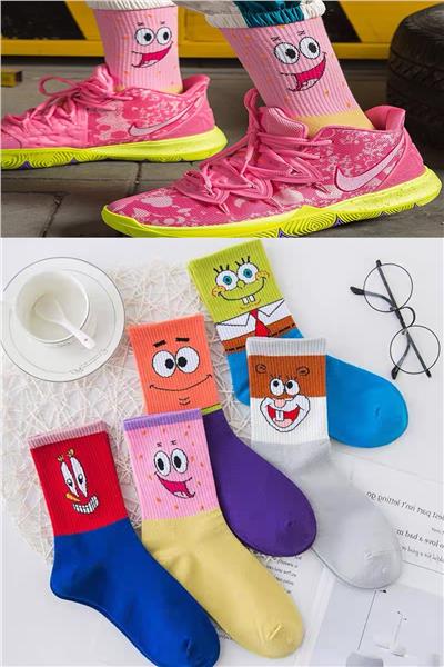 Unisex 5 Çift Karakter Desenli Çorap