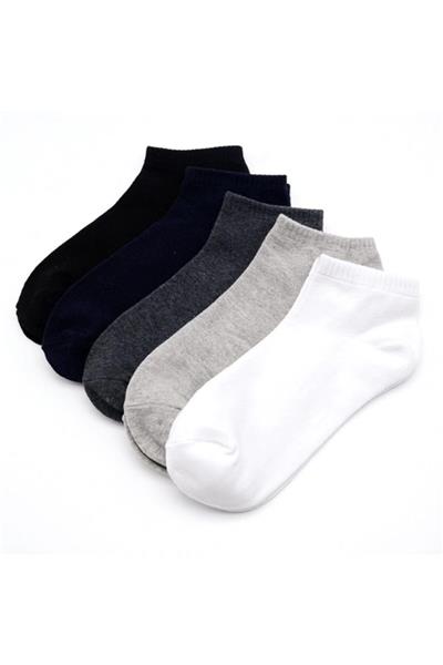Unisex 5 Li Basic Patik Çorap