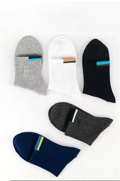 Unisex 5'li Spor Patik Çorap Yıkanmış