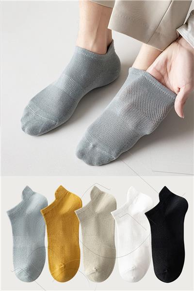 Unisex Spor Patik Renkli 5'li