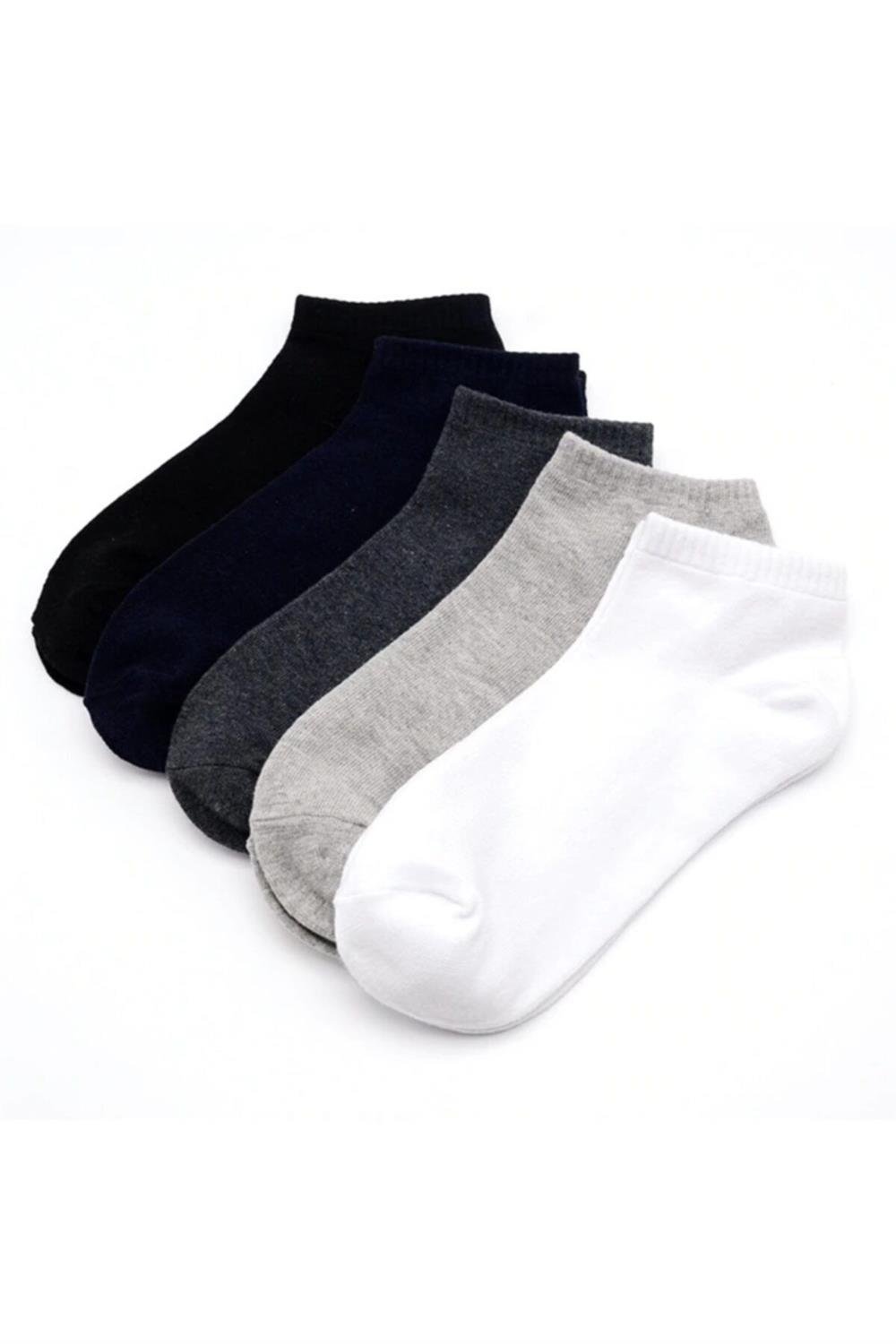 Unisex 5 Li Basic Patik Çorap