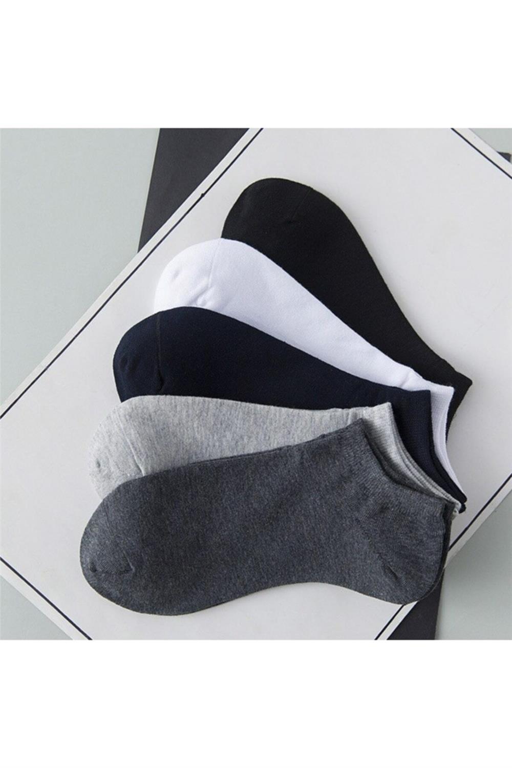 Unisex 5 Li Basic Patik Çorap