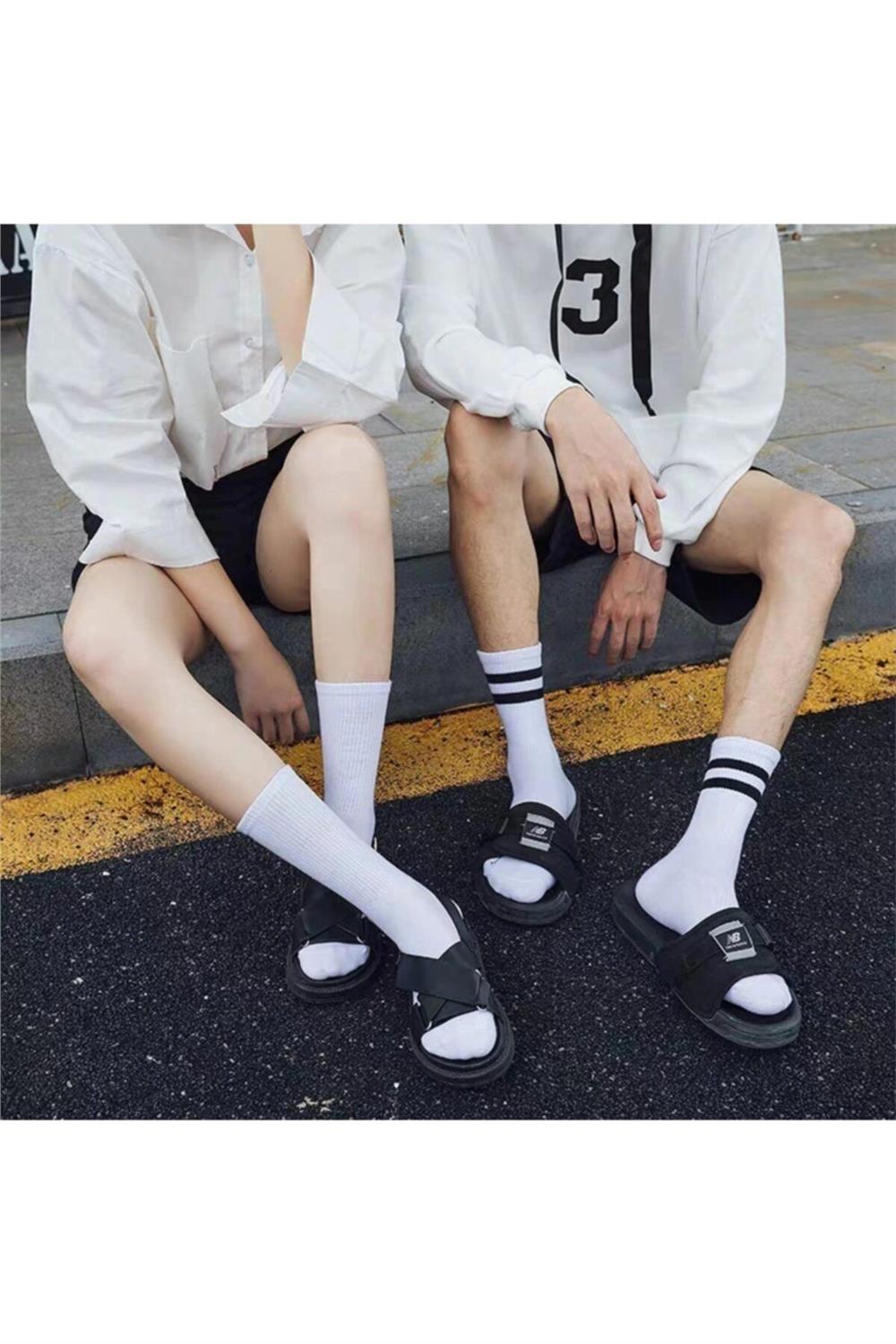 Unisex 7'li Düz-çizgili Tenis Model