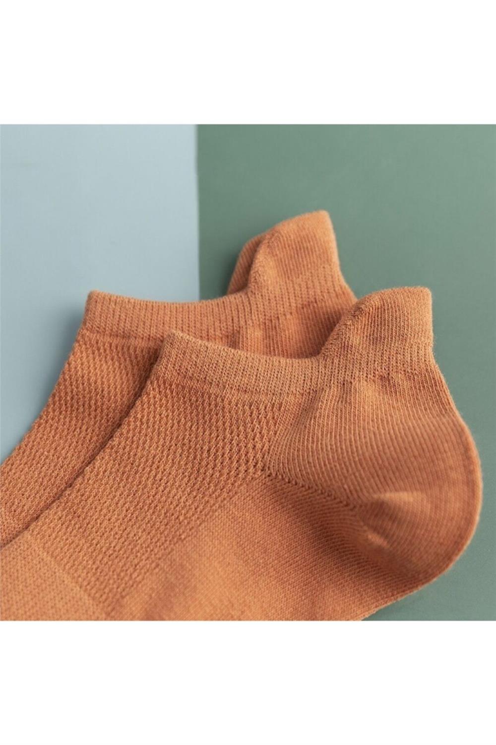 Unisex Spor Patik Renkli 10 Çift
