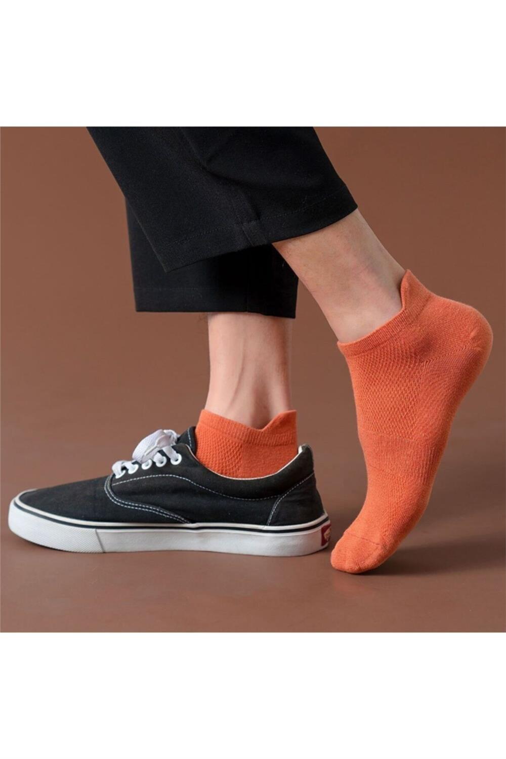 Unisex Spor Patik Renkli 10 Çift