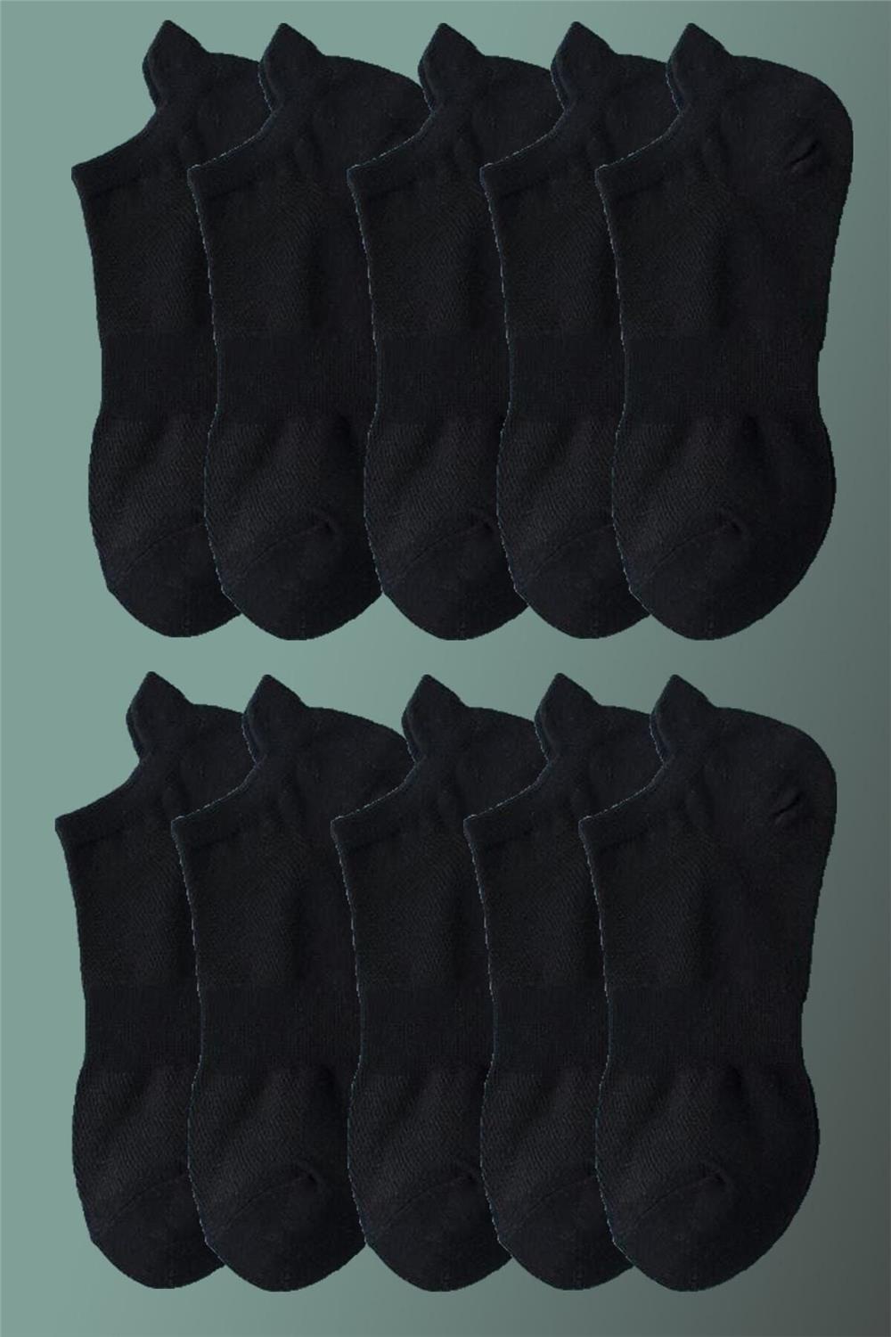 Unisex Spor Patik Renkli 10'lu