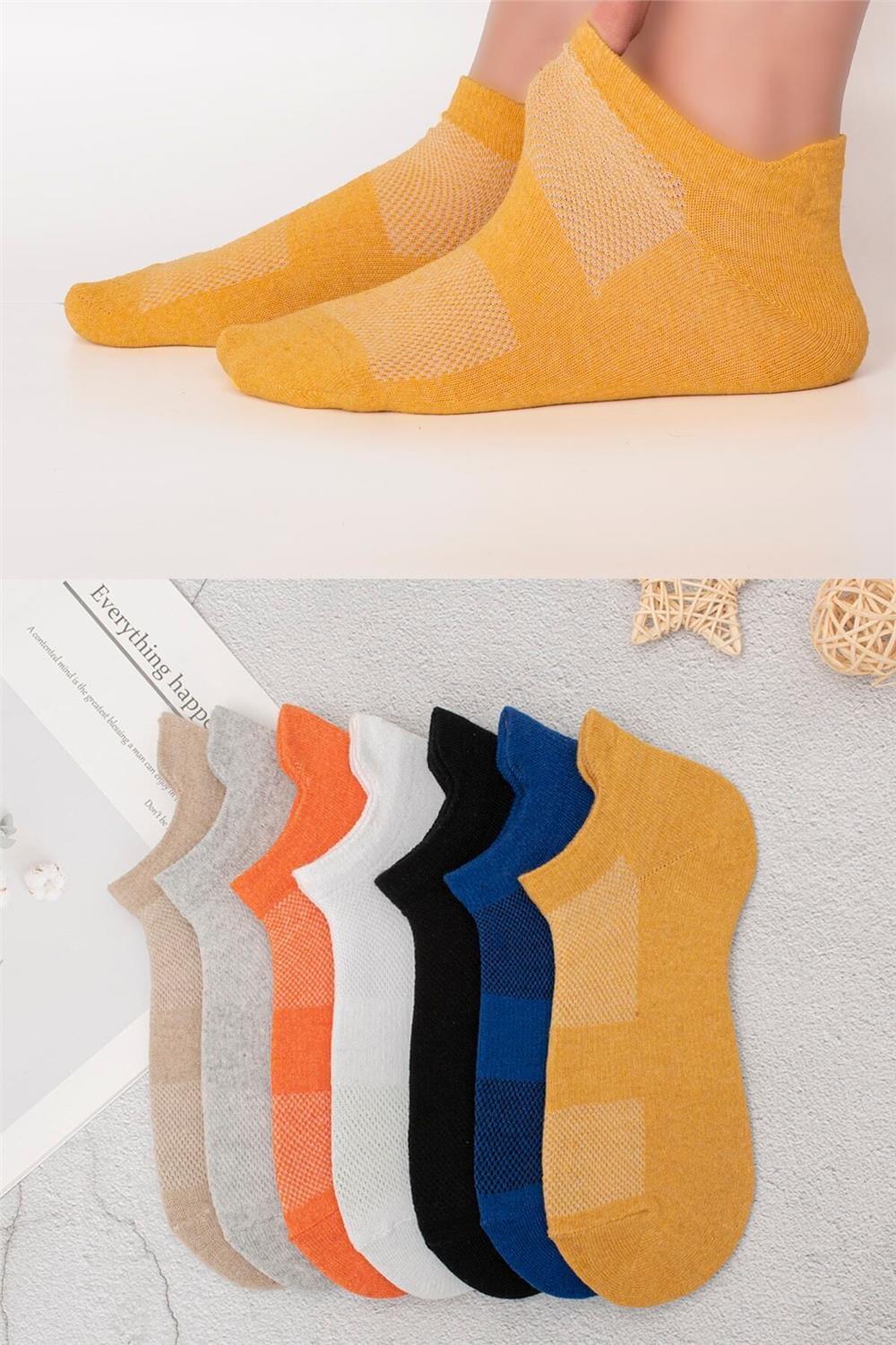 Unisex Spor Patik Renkli 7'li