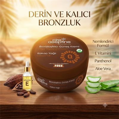 Cire Aseptine Bronzlaştırıcı Kakao Yağı 100 ml