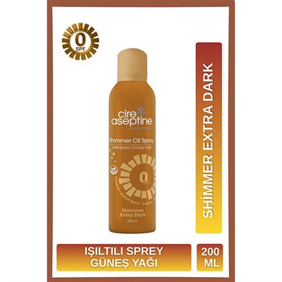 Cire Aseptine Işıltılı Sprey Güneş Yağı SPF0 200 ml