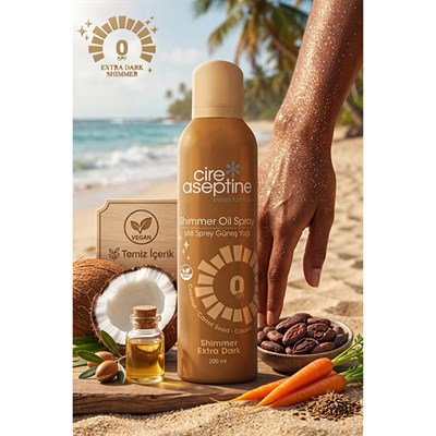 Cire Aseptine Işıltılı Sprey Güneş Yağı SPF0 200 ml