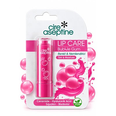 Cire Aseptine Lip Care Bubble Gum Nemlendirici Renkli Dudak Bakım Kremi 4,5 g