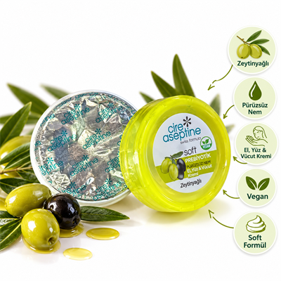 Cire Aseptine Soft Zeytinyağlı Prebiyotik El, Yüz ve Vücut Kremi 30 ml