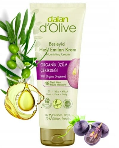 Dalan D'olive Organik Üzüm Çekirdeği Krem 250 Ml