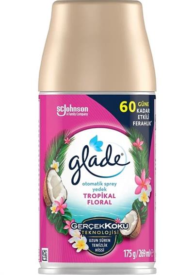 Glade Otomatik Sprey Yedek Tropikal Floral, 269ML
