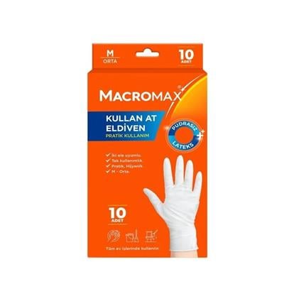MACROMAX ELDİVEN KULLAN AT 10'LU ORTA PUDRASIZ