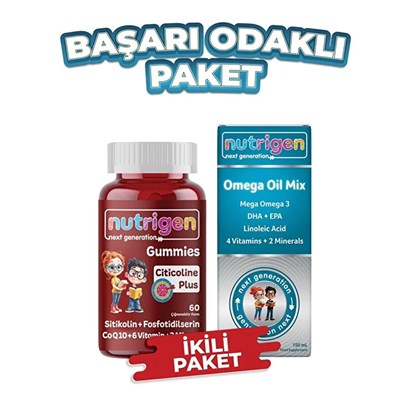 Nutrigen Başarı Odaklı Omega & Citicoline Destek Paketi