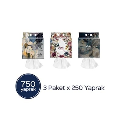 Papia Home Asmalı Havlu 750 Yaprak (3 Paket 250 Yaprak) 