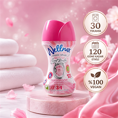 Wellnax Granül Çamaşır Parfümü Pink Velvet 210 gr