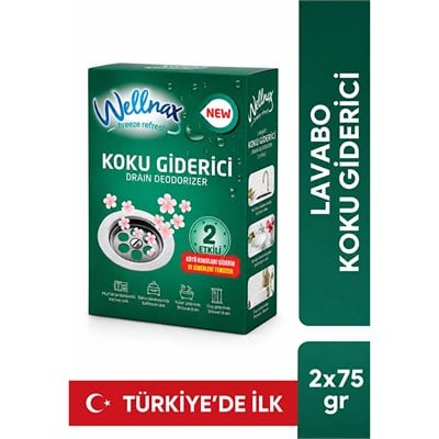 Wellnax Lavabo Koku Giderici Anında Etkili 2x75 g