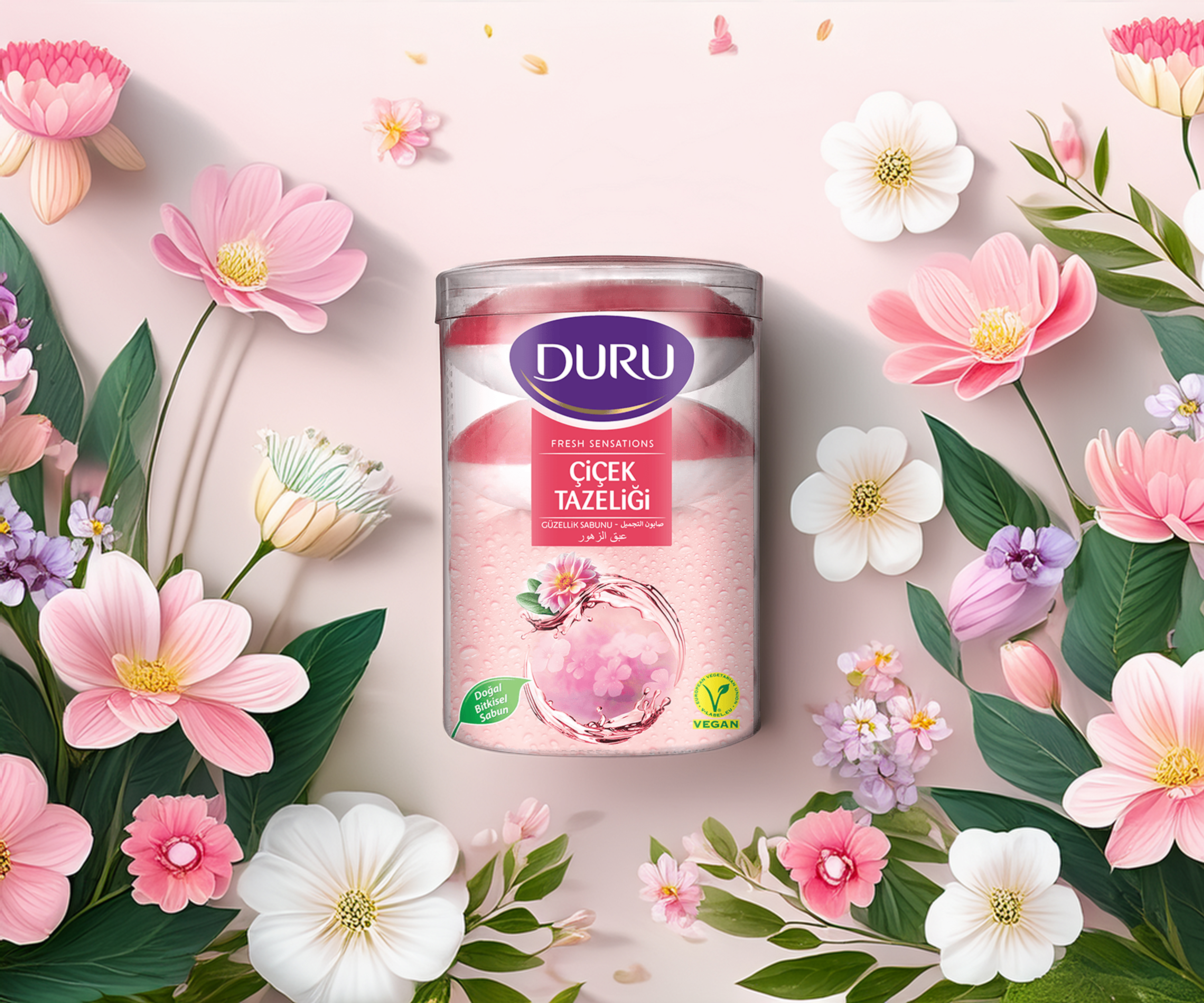 Duru Çiçek Tazeliği Katı Sabun 4x110 Gr 