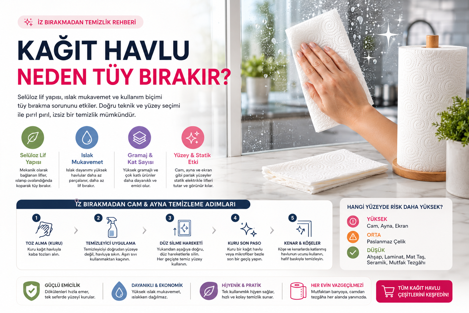 Kağıt havlu hangi maddeden yapılır, tüy neden oluşur?