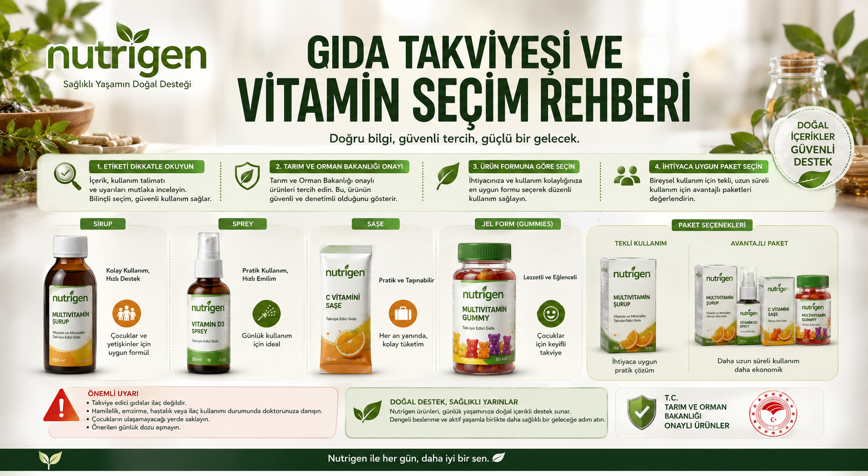 Vitamin ve takviye seçiminde hangi kriterlere bakılmalı?