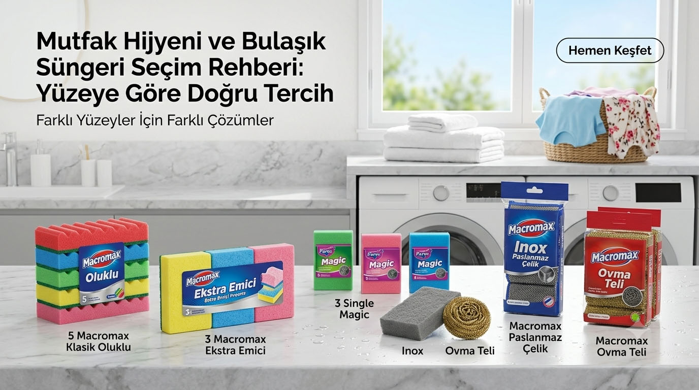 Bulaşık Süngeri Nasıl Seçilir? Çeşitleri Rehberi
