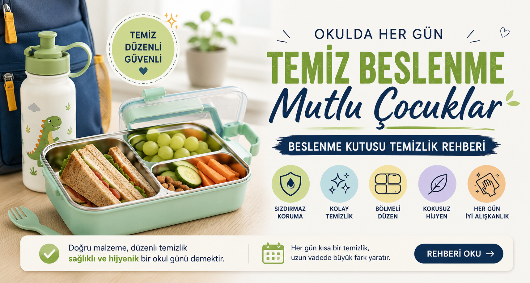 Okul Beslenme Çantası Nasıl Hazırlanır? Hijyen ve Düzen Rehberi