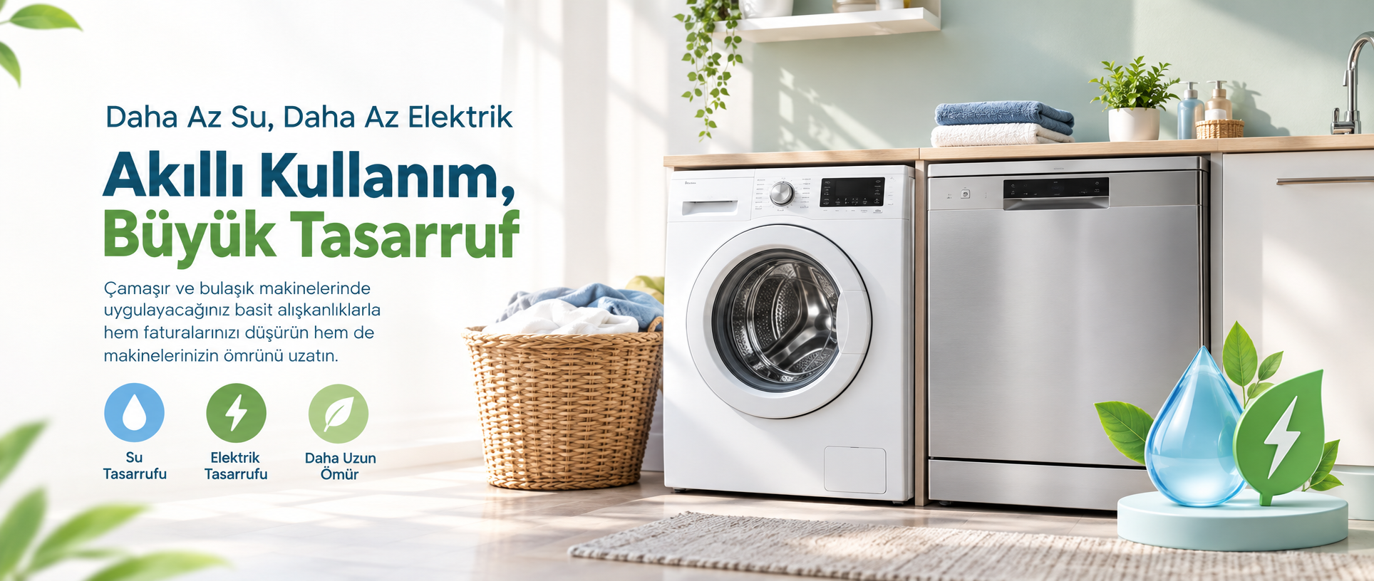 Çamaşır ve Bulaşık Makinesini Ekonomik Kullanma