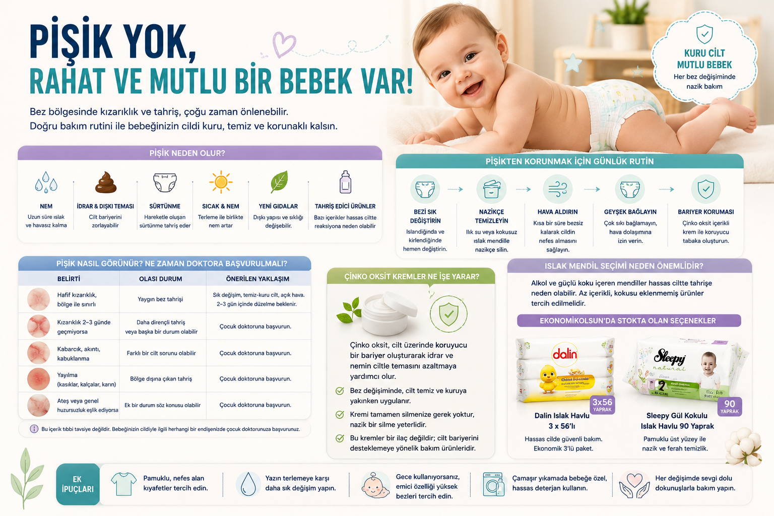 bebeklerde-pisik-neden-olur
