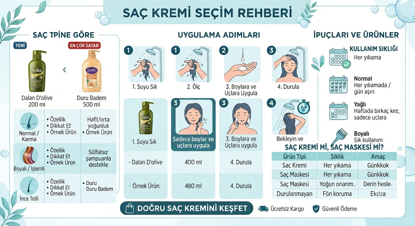Saç kremi ne işe yarar? Temel işlevi anlamak