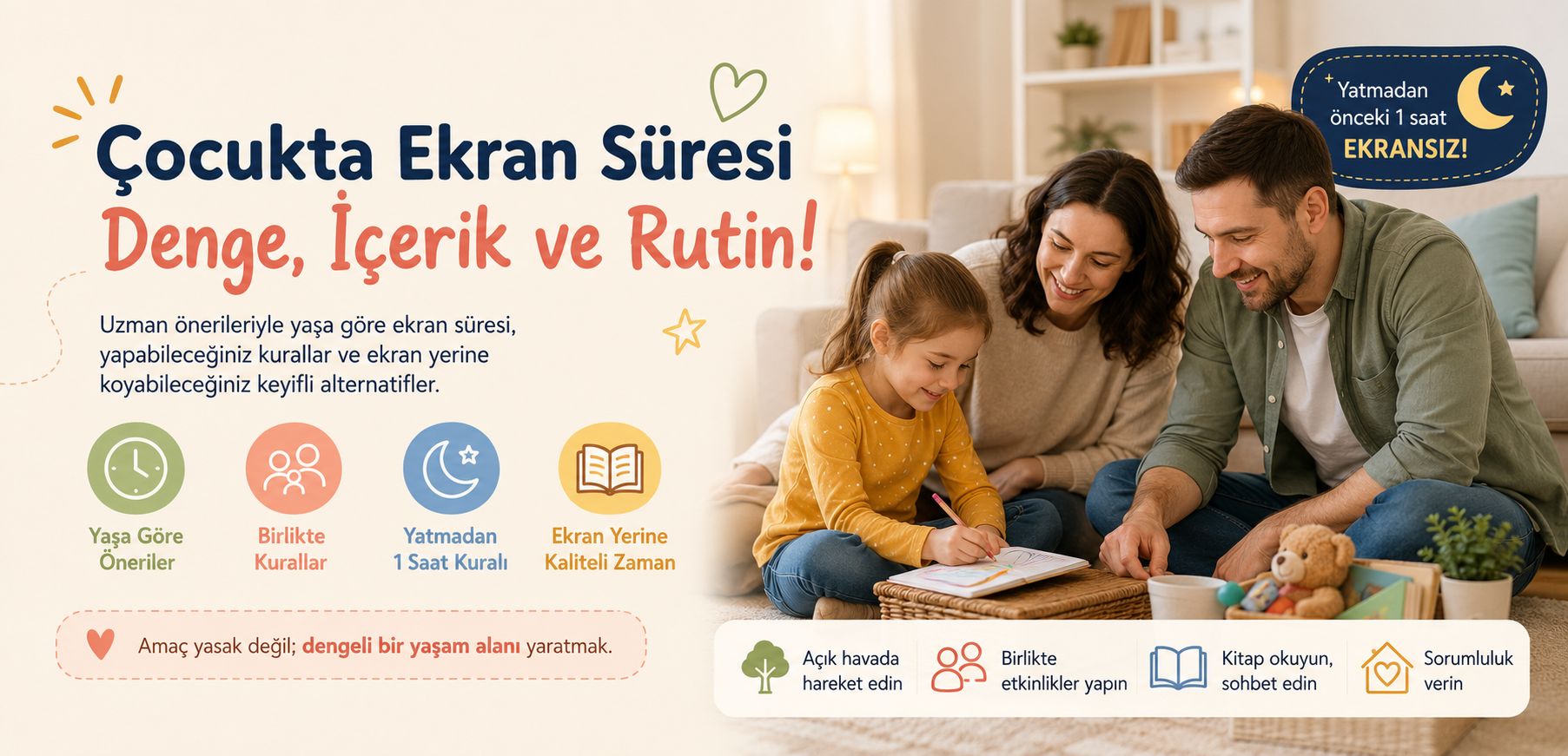 Çocukta Ekran Süresi Nasıl Yönetilir? Yaşa Göre Rehber