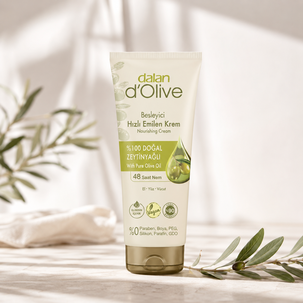 Dalan D'olive Besleyici Hızlı Emilen Krem 250 ml