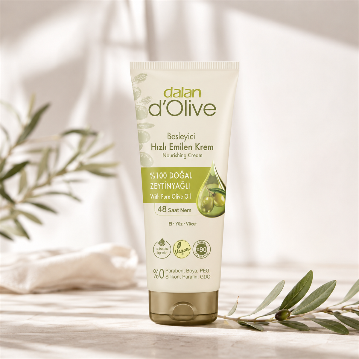Dalan D'olive Besleyici Hızlı Emilen Krem 250 ml
