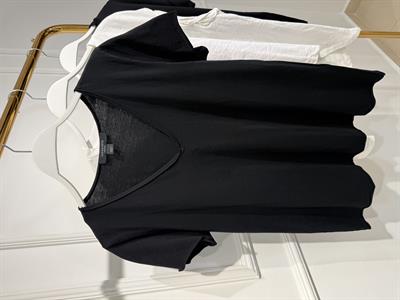 AllSaints V Yaka Basic Siyah T-shirt