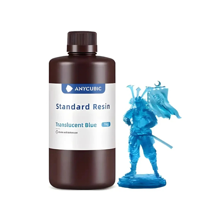 anycubic standart reçine transparan mavi