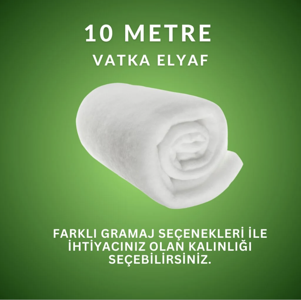 Vatka Elyaf Elyaf Filtre Metrelik 10 Metre Eni 2.10