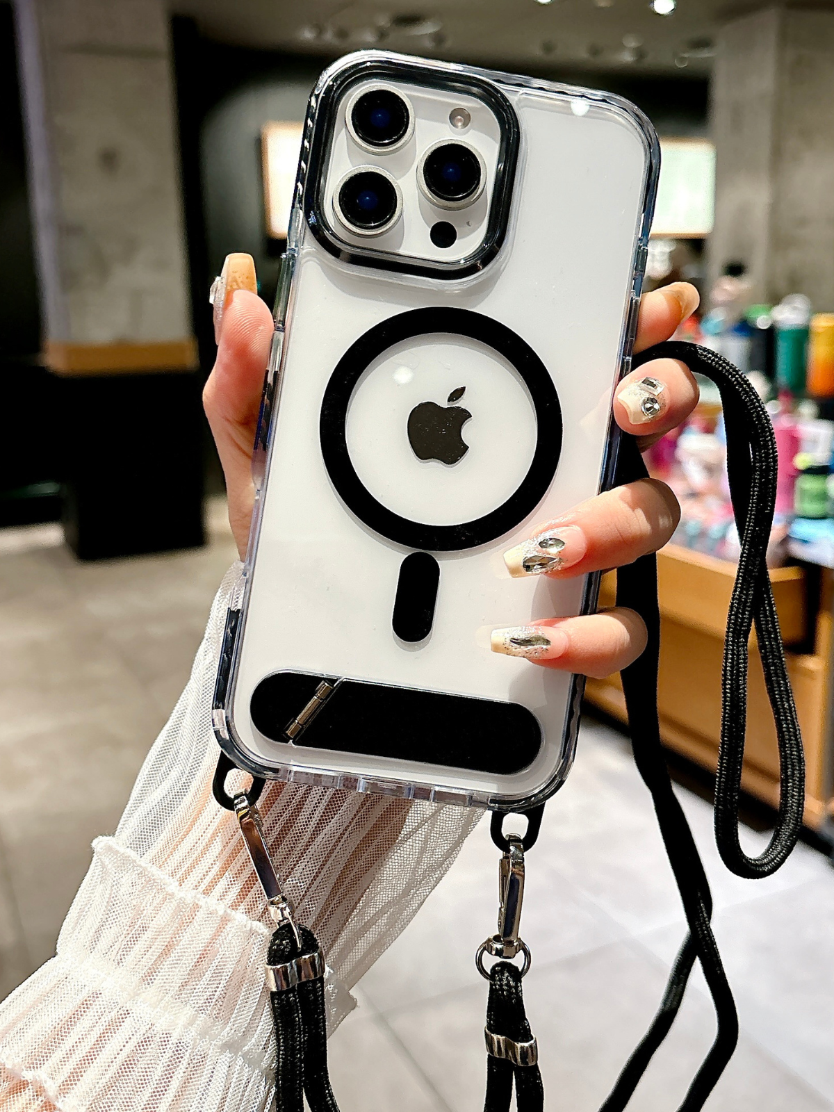Askılı MagCase Magsafe Iphone Kılıfı Black