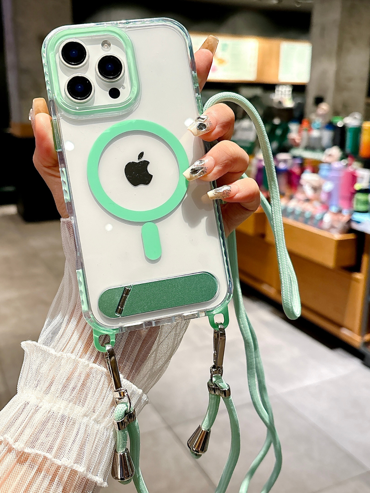 Askılı MagCase Magsafe Iphone Kılıfı Green
