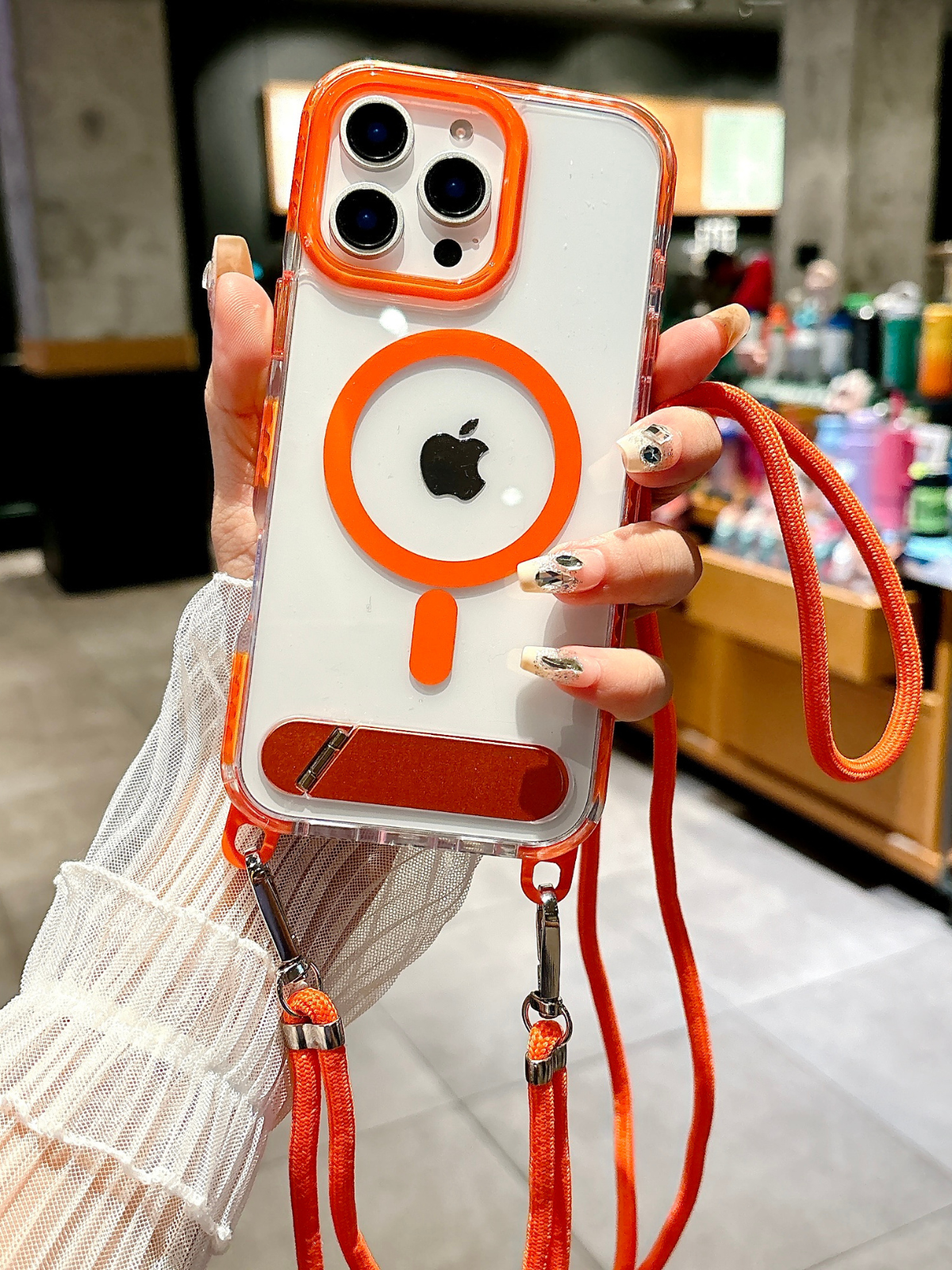 Askılı MagCase Magsafe Iphone Kılıfı Orange
