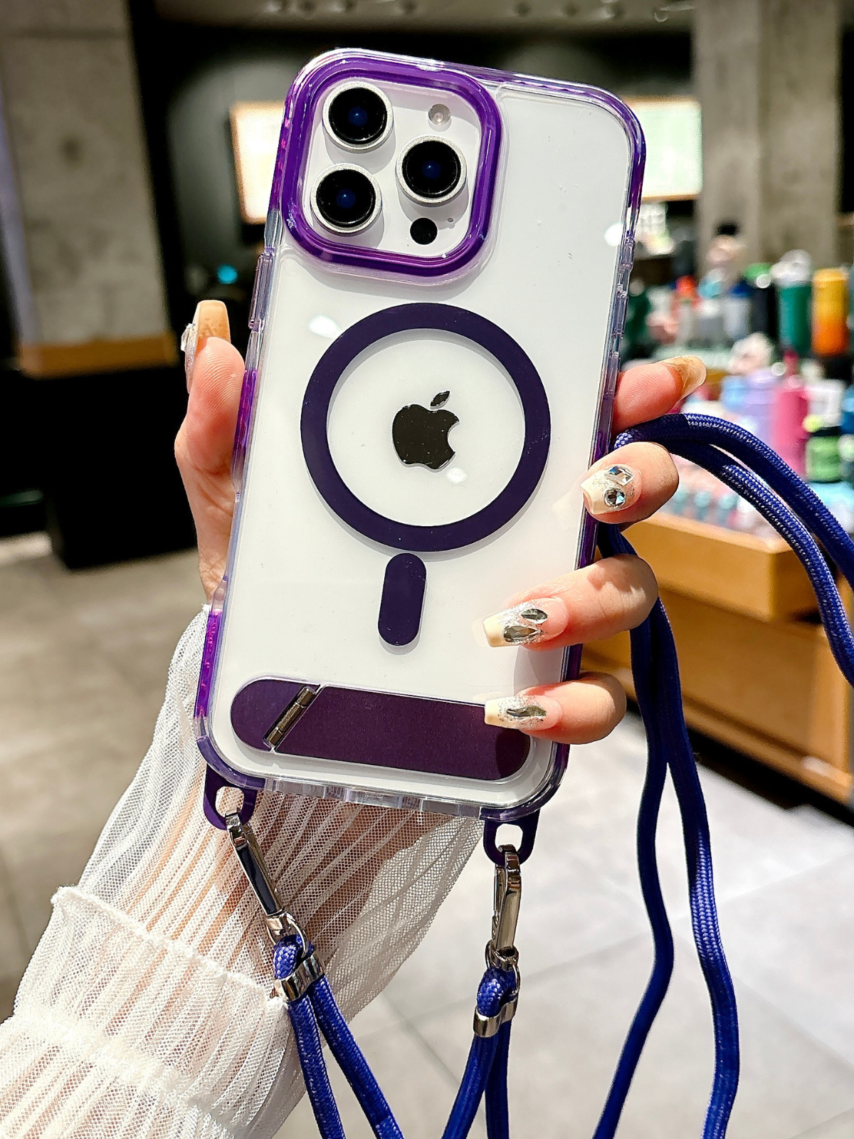 Askılı MagCase Magsafe Iphone Kılıfı Purple