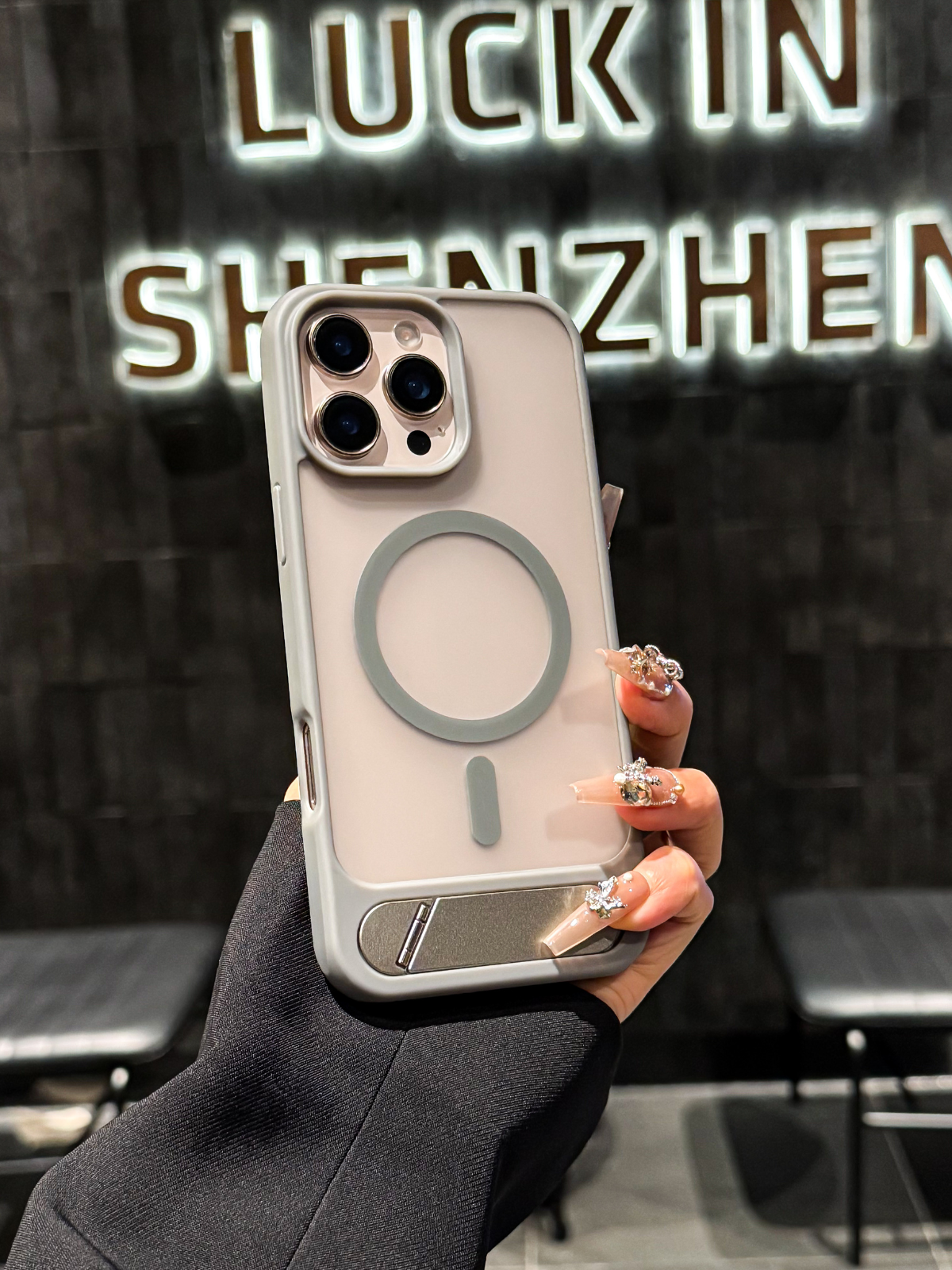 FlexStand Magsafe Iphone Kılıfı Grey